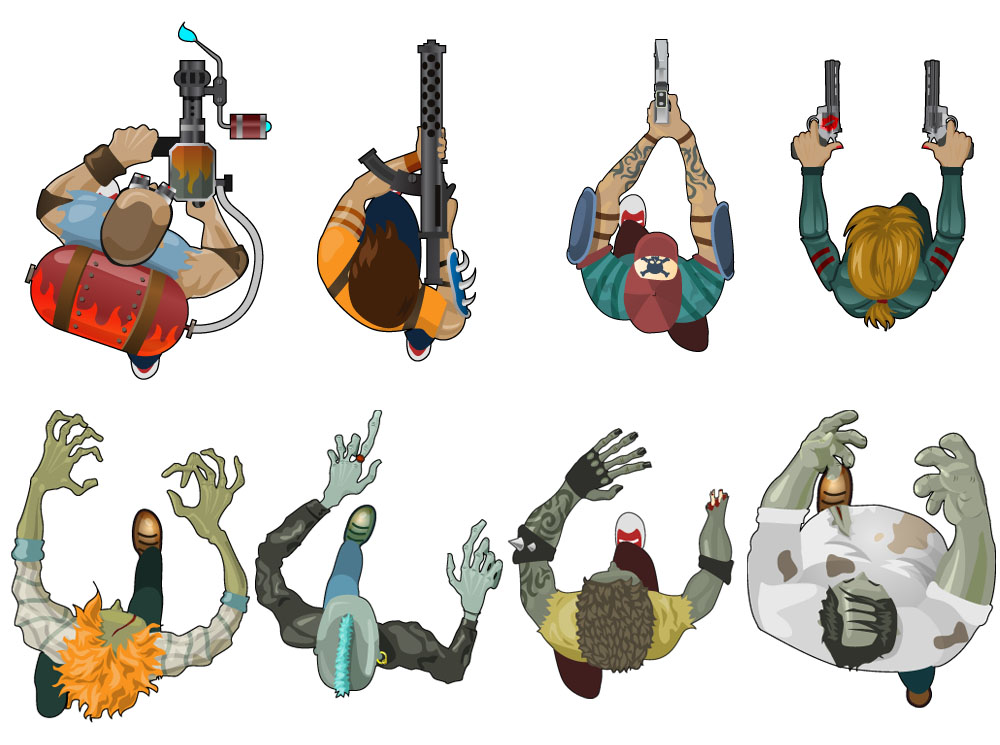 Undead Archer Character Sprites By 2d Game Assets On Dribbbl