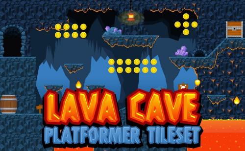 More information about "Lava Cave - Platformer Tileset"