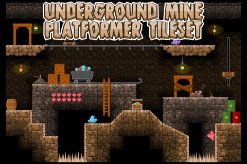 More information about "Underground Mine - Platformer Tileset"