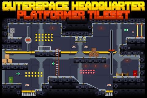 More information about "Outerspace Headquarter - Platformer Tileset"