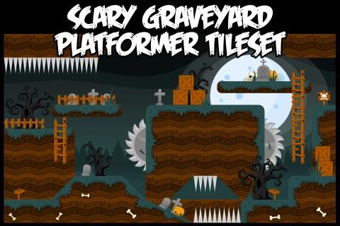 More information about "Scary Graveyard - Platformer Tileset"