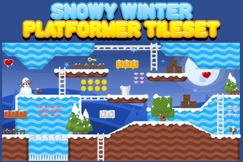 More information about "Snowy Winter - Platformer Tileset"