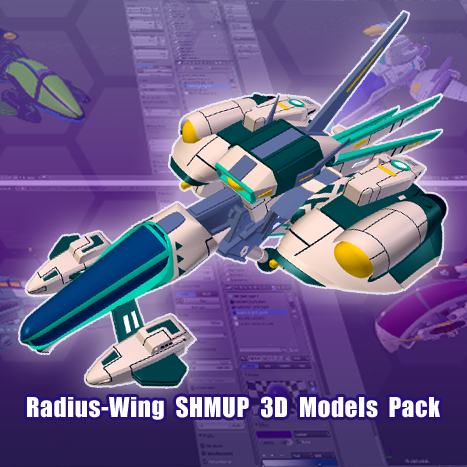 More information about "Radius-Wing SHMUP 3d Models Pack"