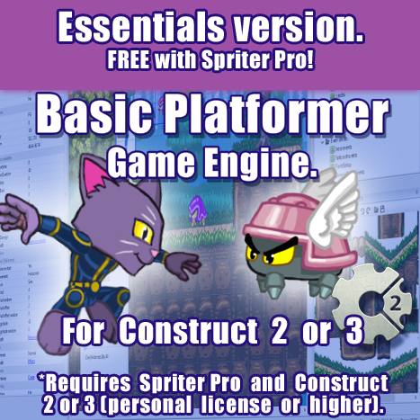 Basic Platformer Game Engine for C2 or C3 Essentials